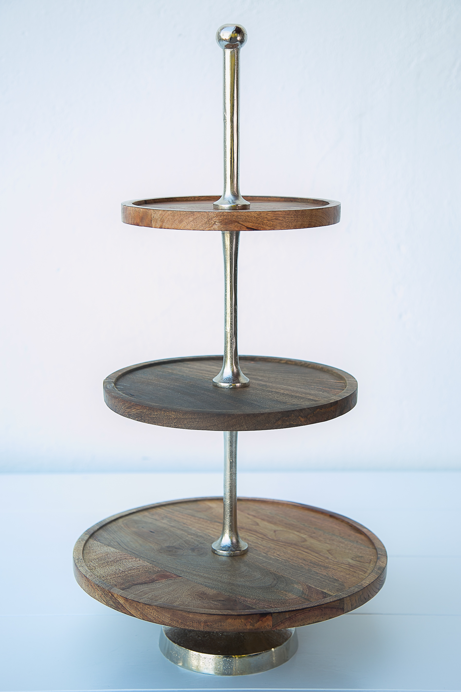 Torre 3 Pisos de Madera para centros de mesa renta en Monterrey